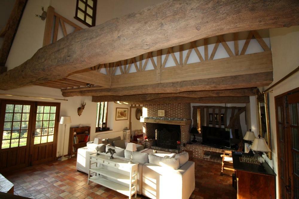 Maison Normande De Caractere A Colombages Saint-Hymer Екстериор снимка