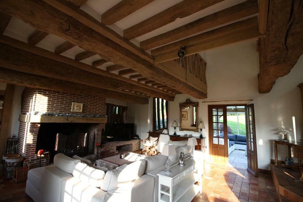 Maison Normande De Caractere A Colombages Saint-Hymer Екстериор снимка