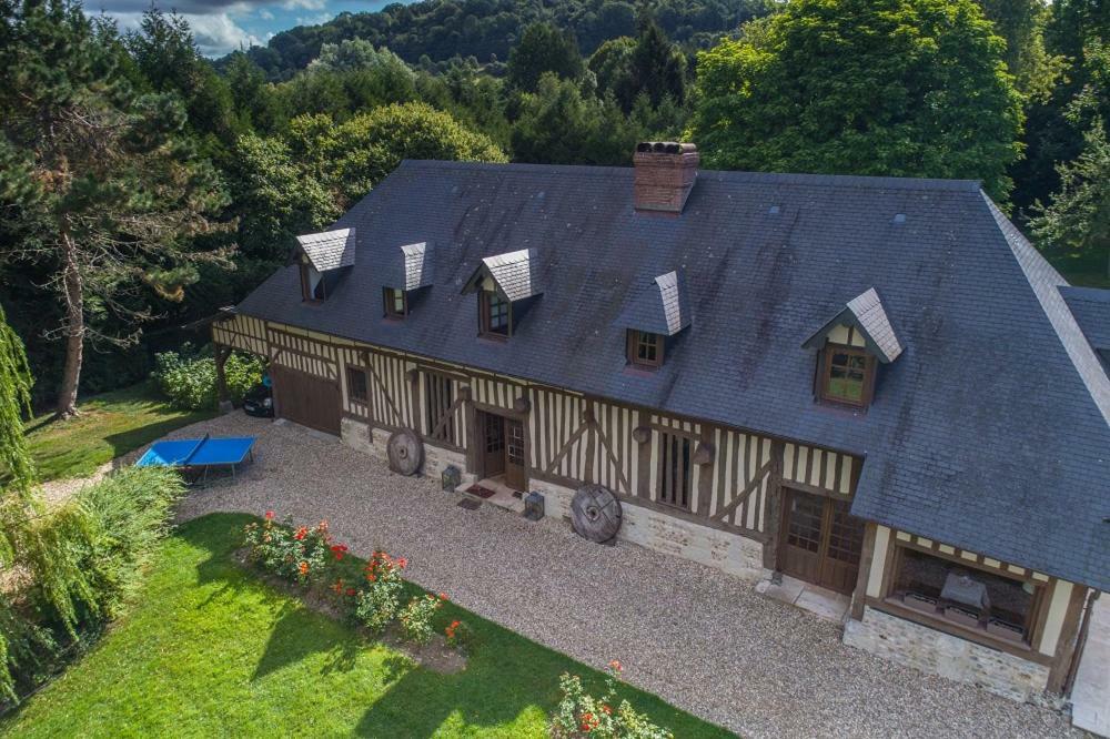 Maison Normande De Caractere A Colombages Saint-Hymer Екстериор снимка